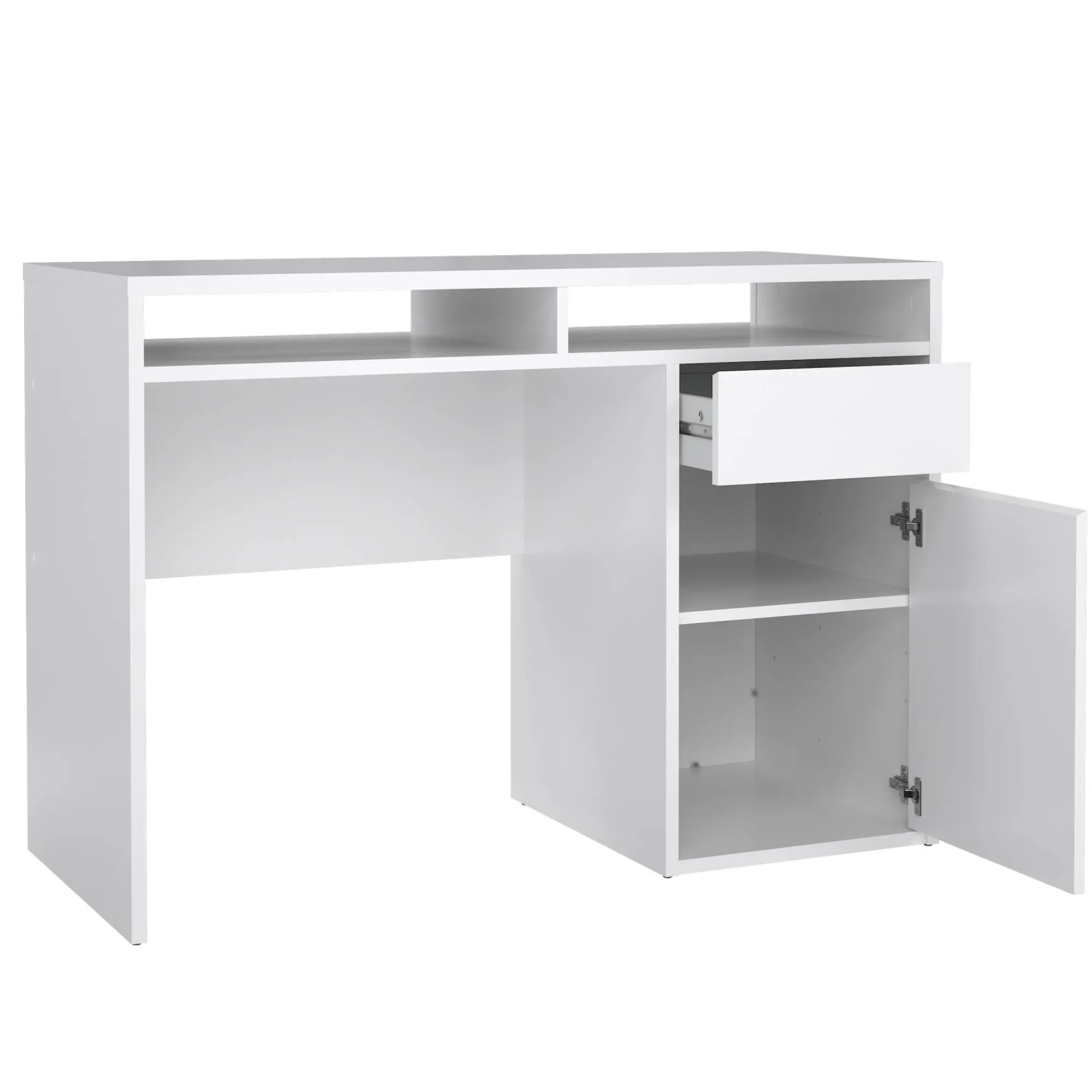 Scrivania Abbadu, 110x48 h77 cm, Bianco<Dmora Hot