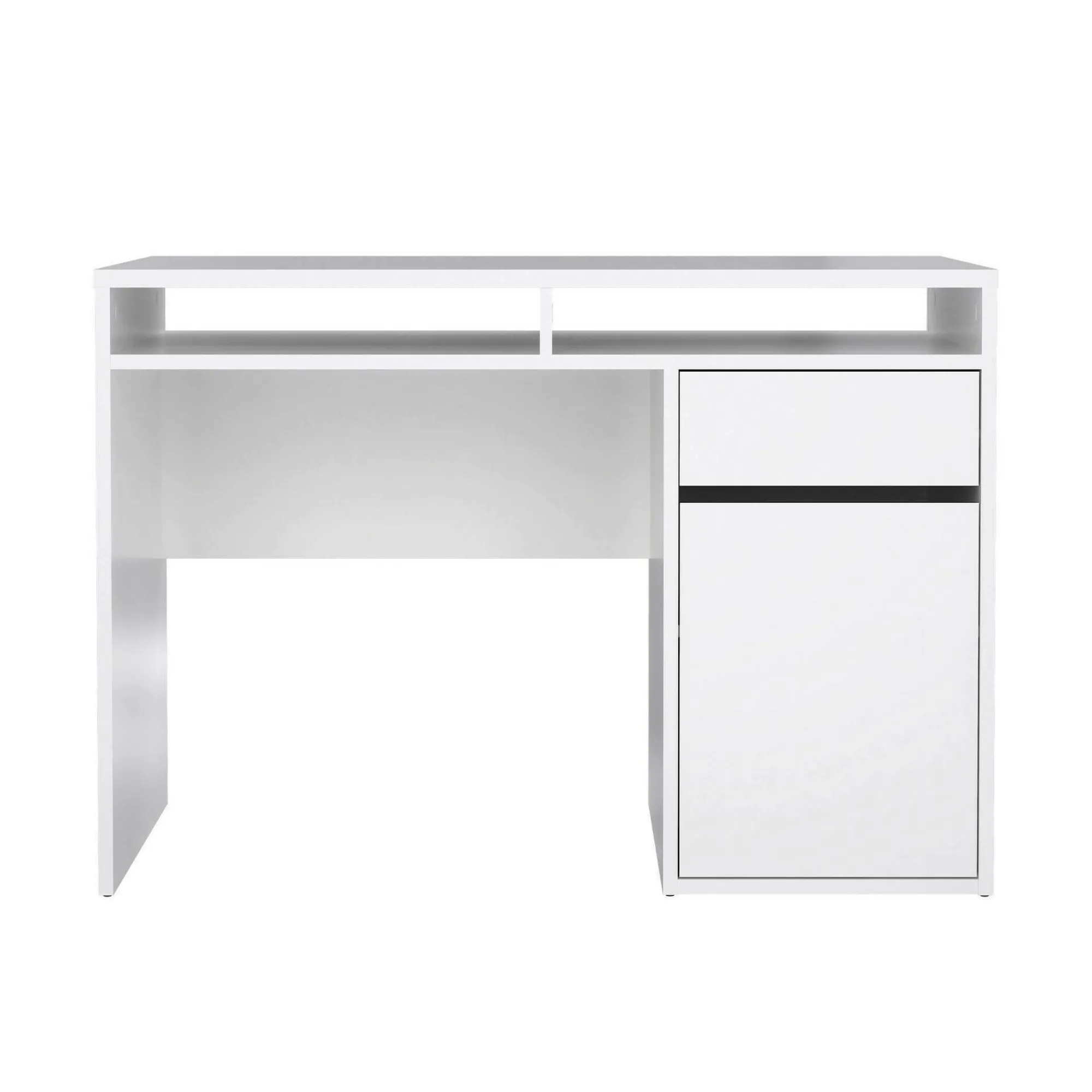 Scrivania Abbadu, 110x48 h77 cm, Bianco<Dmora Hot