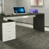 Scrivania Abisse, 160x60h75 cm, Bianco e<Dmora Hot