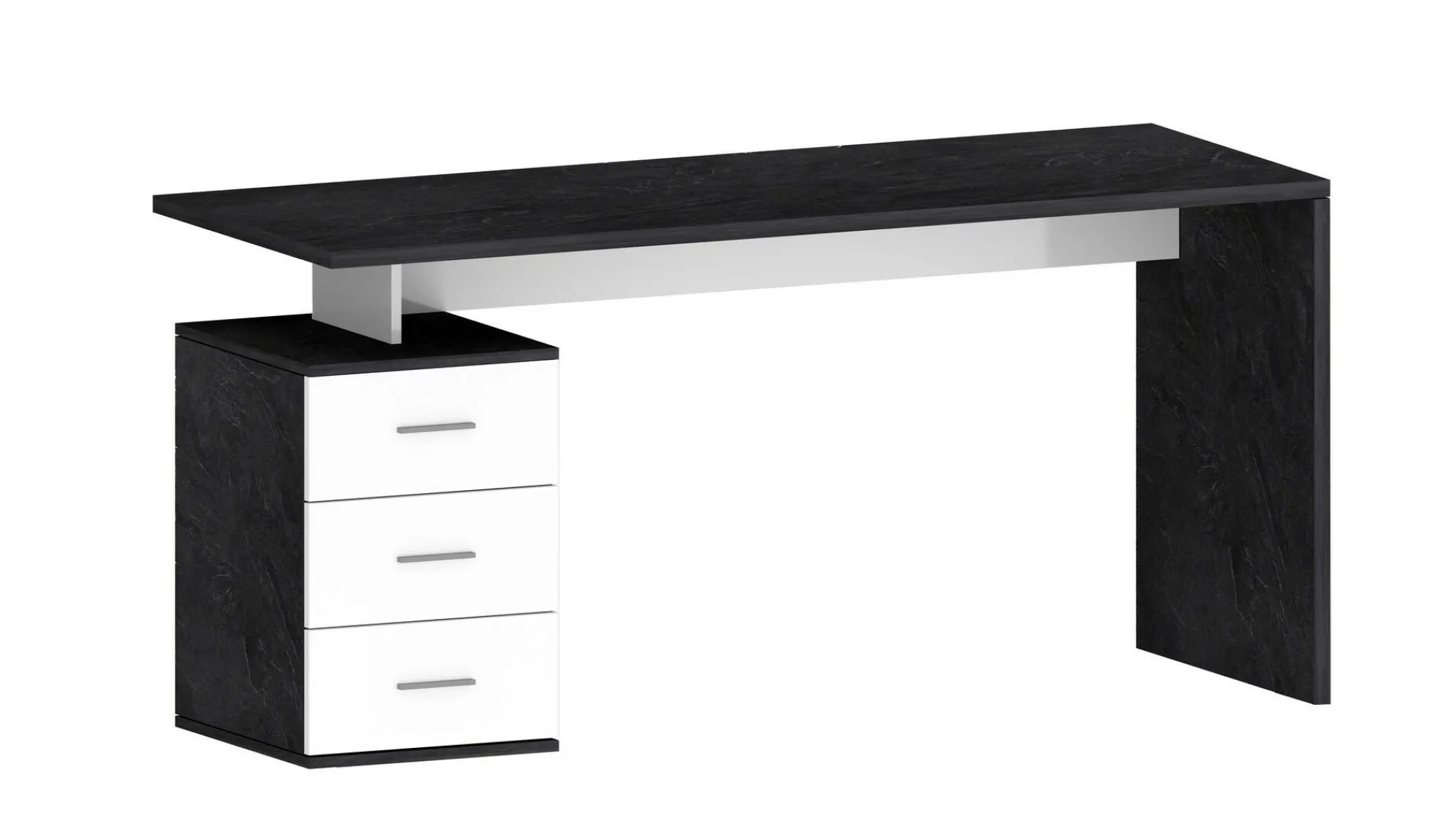 Scrivania Abisse, 160x60h75 cm, Bianco e<Dmora Hot