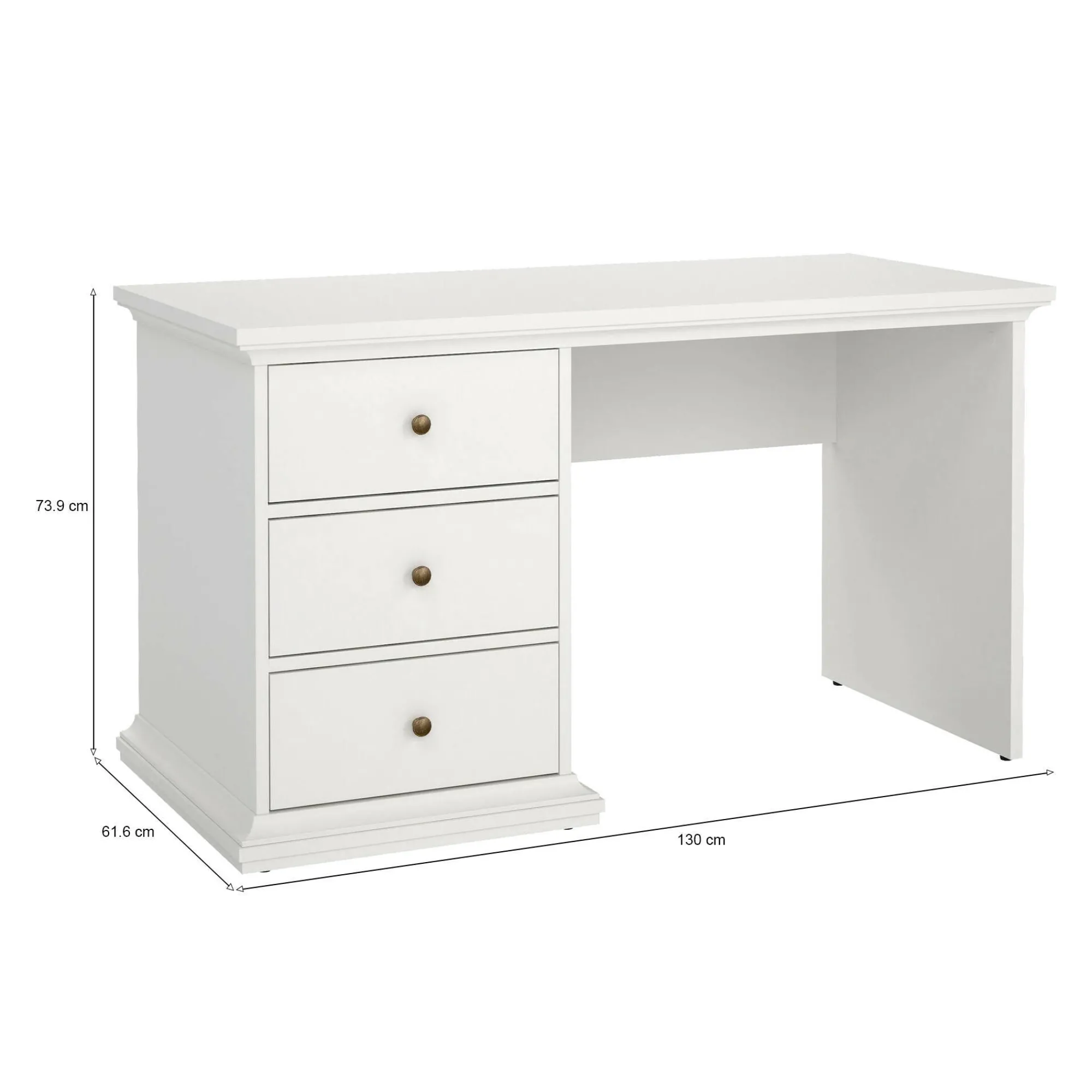 Scrivania Agia, 130x62 h74 cm,<Dmora Flash Sale