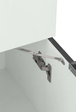 Scrivania Akiro, cm 70x57h140, Bianco e<Dmora Discount