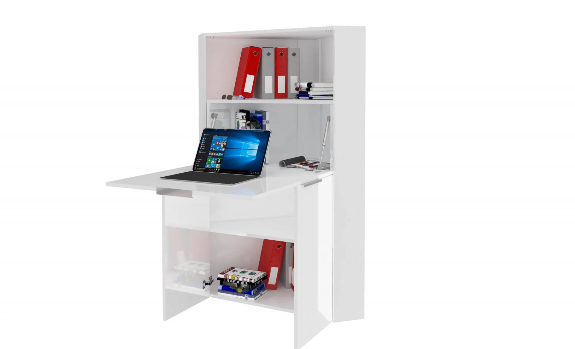 Scrivania Akiro, cm 70x57h140,<Dmora Online