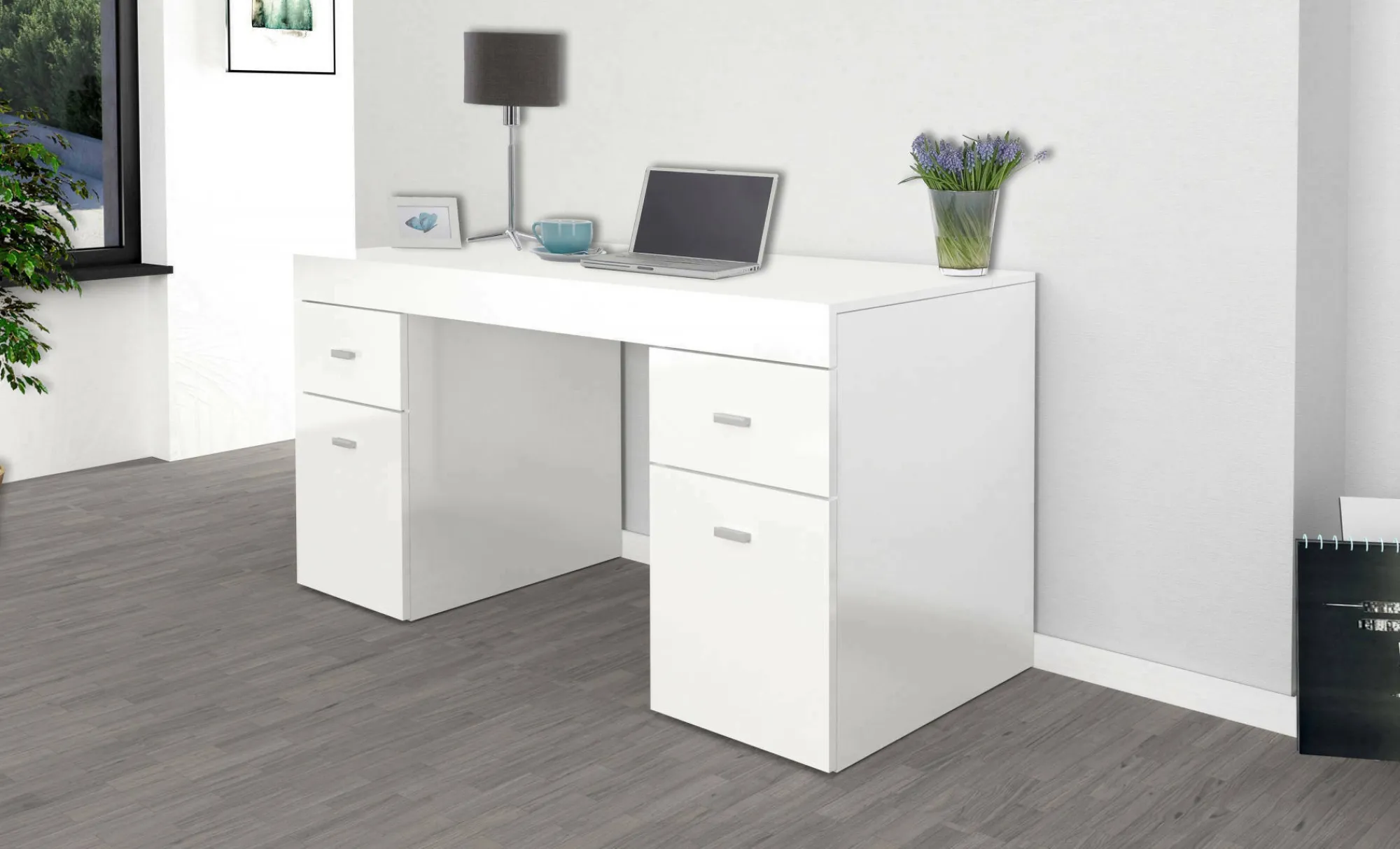 Scrivania Aladdin, cm 130x60h75,<Dmora Cheap
