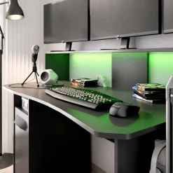 Scrivania Albertino, , con luci LED<Dmora Cheap