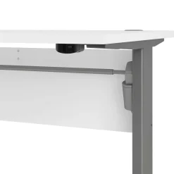 Scrivania Alfango, 80x120 h75 cm, Bianco e Grigio<Dmora Best