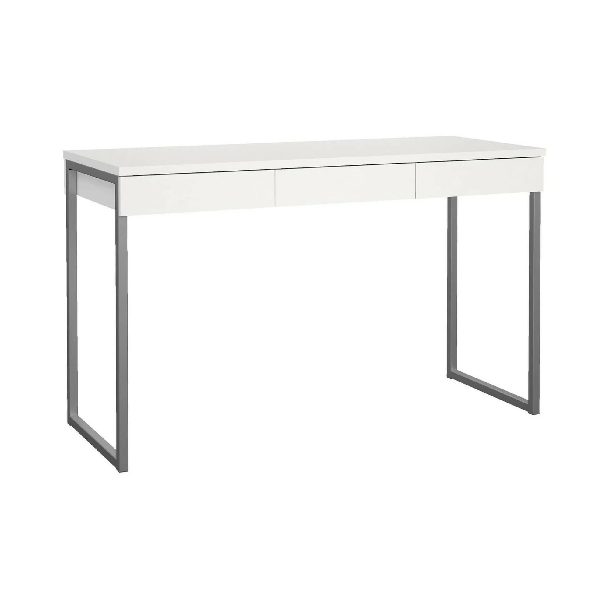 Scrivania Amadeo, 126x52 h77 cm, Bianco<Dmora Cheap