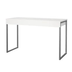 Scrivania Amadeo, 126x52 h77 cm, Bianco<Dmora Cheap