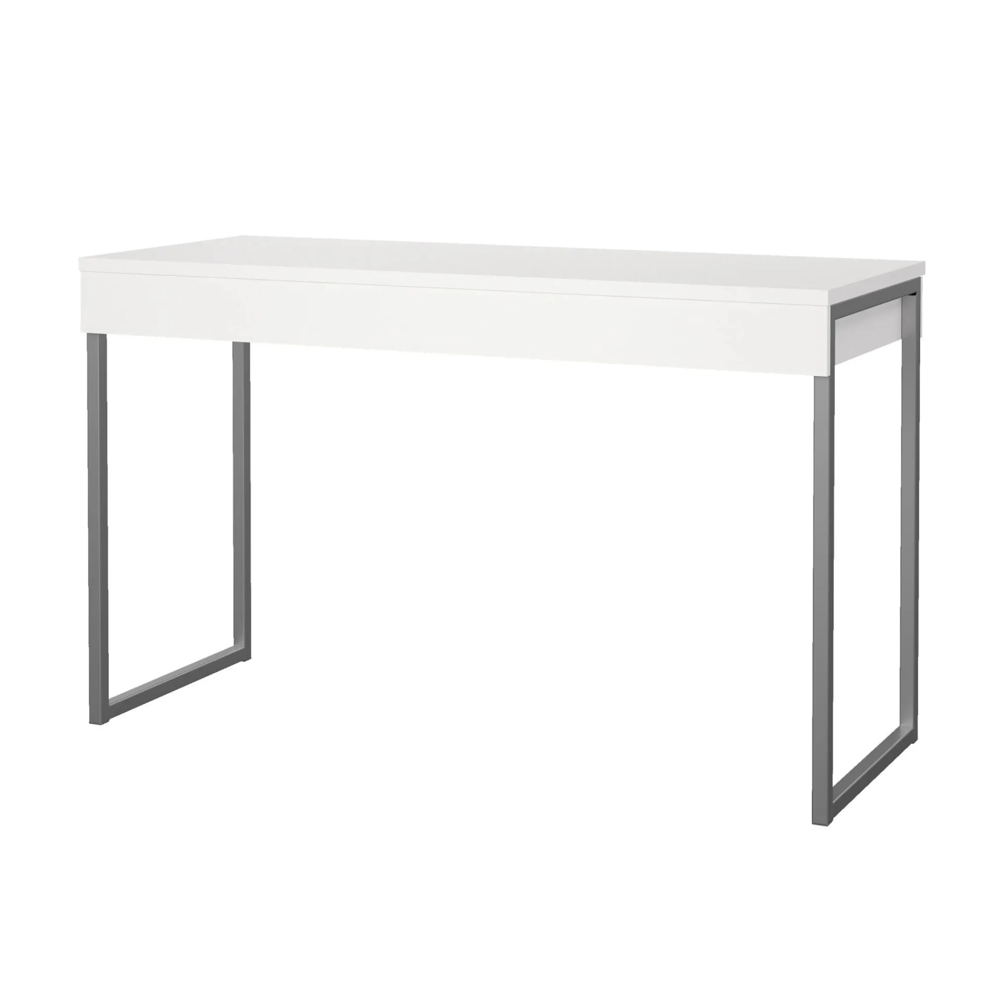 Scrivania Amadeo, 126x52 h77 cm, Bianco<Dmora Cheap