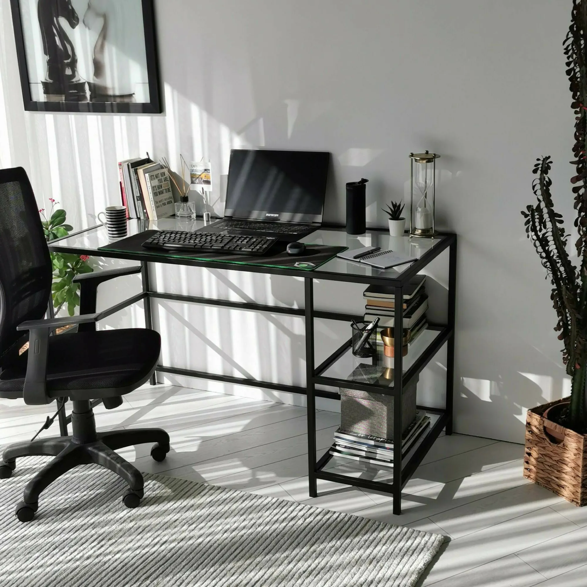 Scrivania Ameglia, 130x60h75 cm,<Dmora Discount