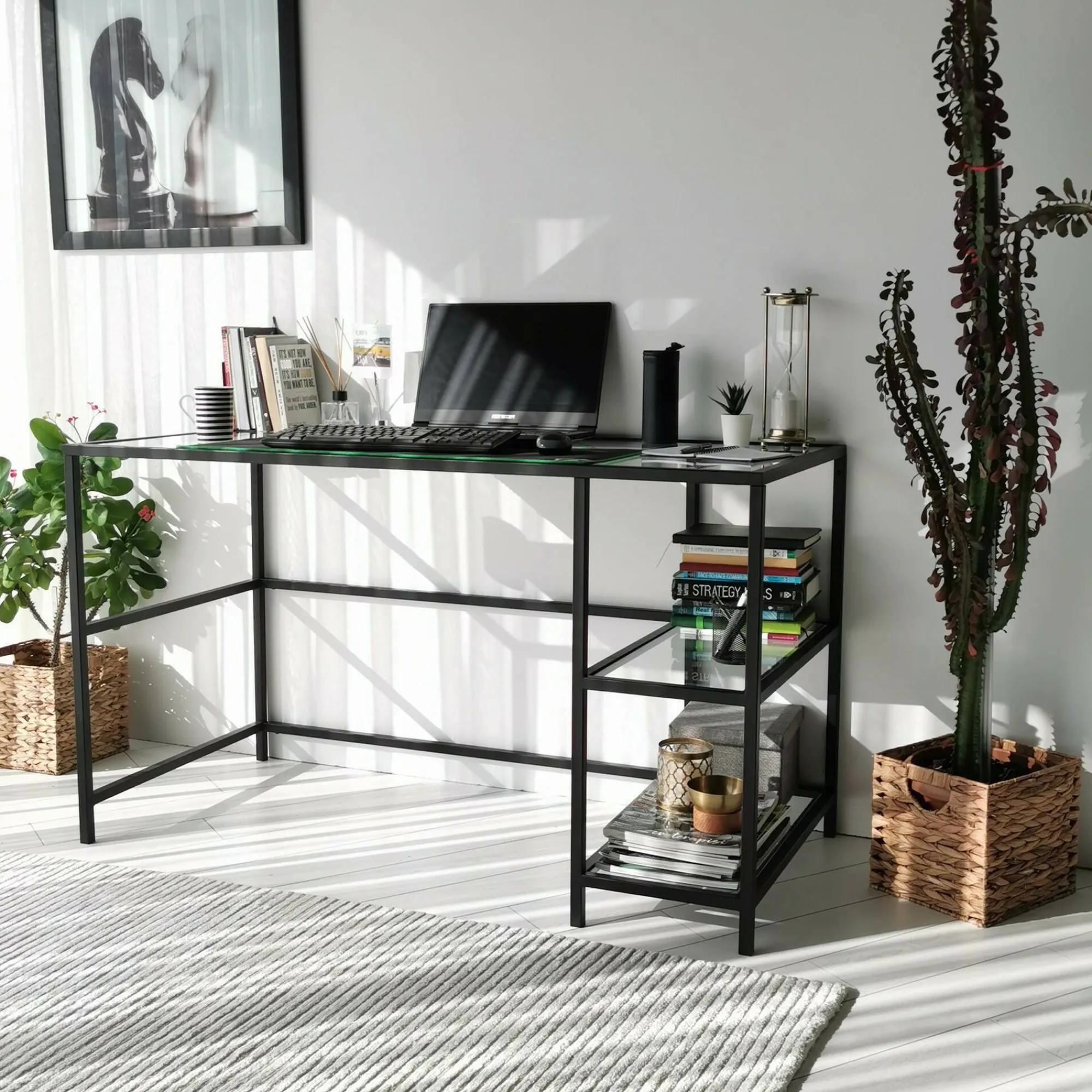 Scrivania Ameglia, 130x60h75 cm,<Dmora Discount