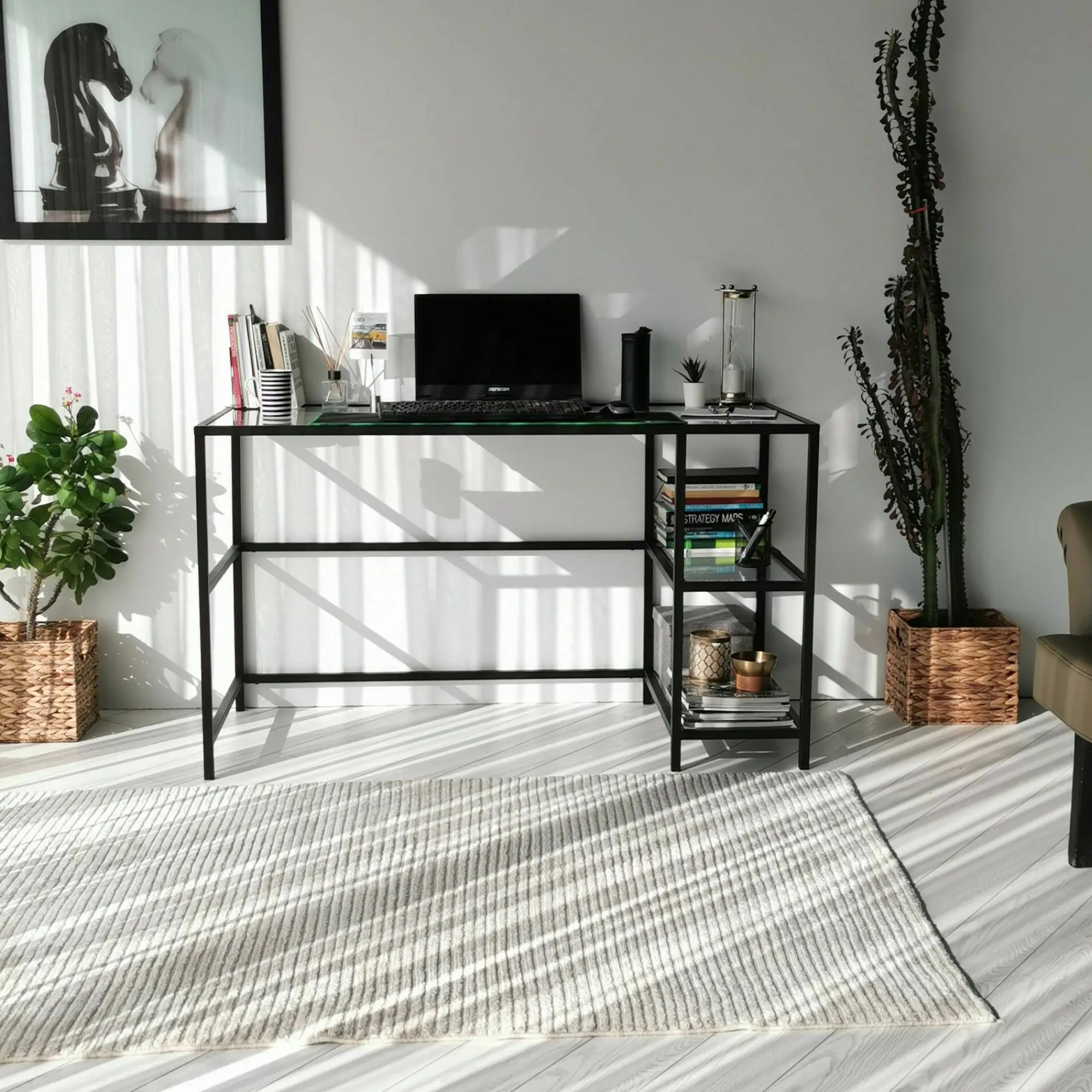 Scrivania Ameglia, 130x60h75 cm,<Dmora Discount