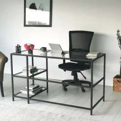 Scrivania Ameglia, 130x60h75 cm,<Dmora Discount