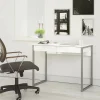 Scrivania Anavi, 101x40 h77 cm, Bianco<Dmora Clearance