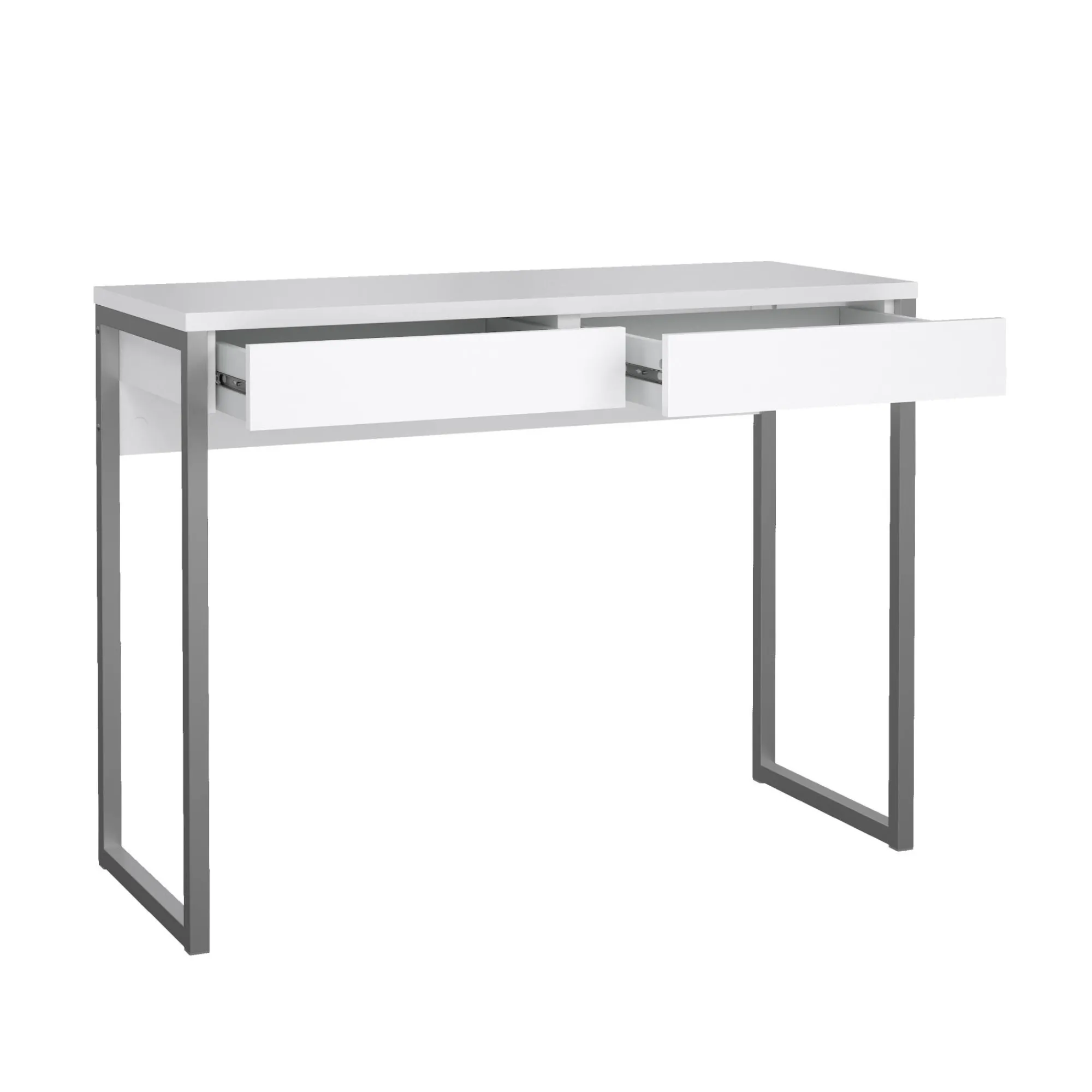 Scrivania Anavi, 101x40 h77 cm, Bianco<Dmora Clearance