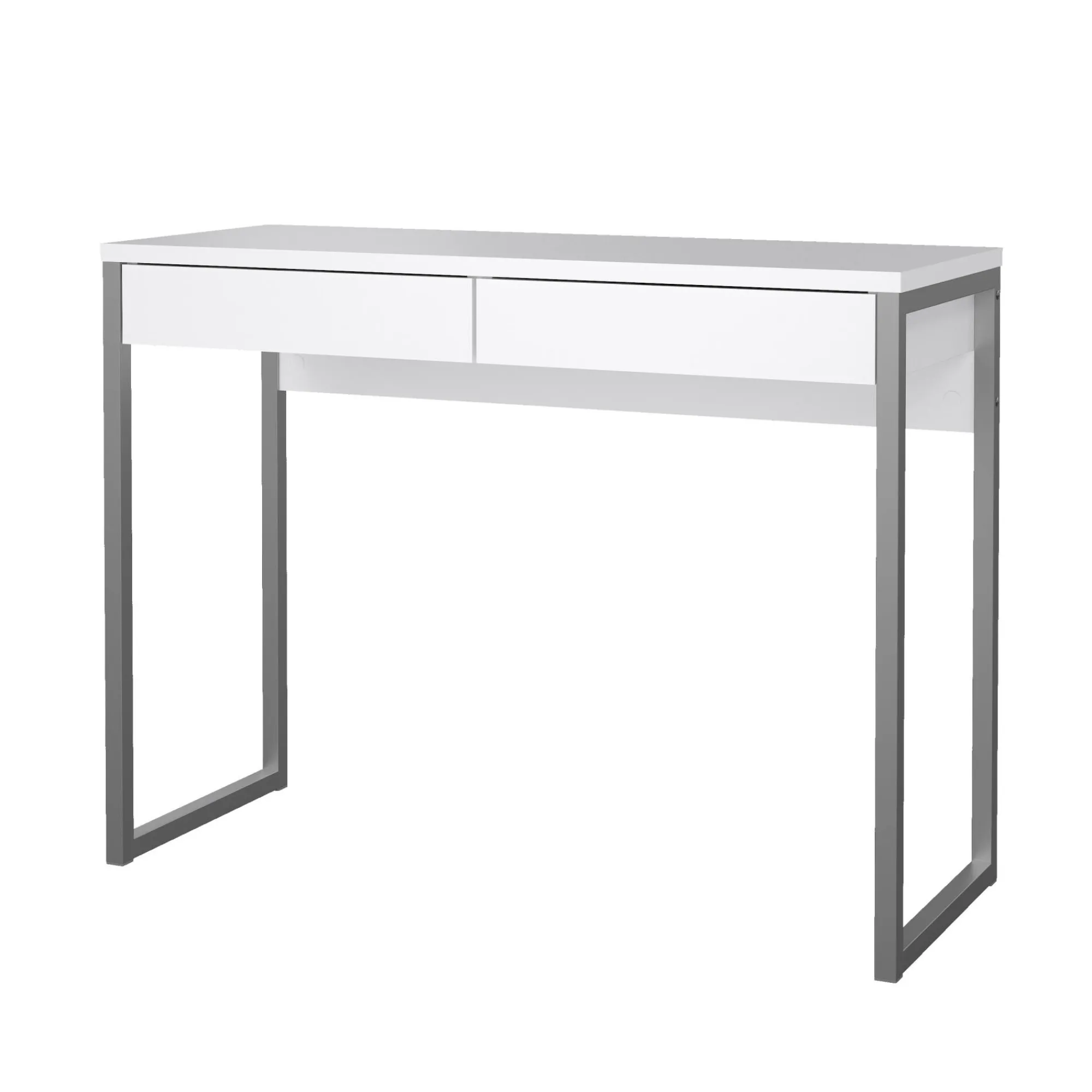 Scrivania Anavi, 101x40 h77 cm, Bianco<Dmora Clearance