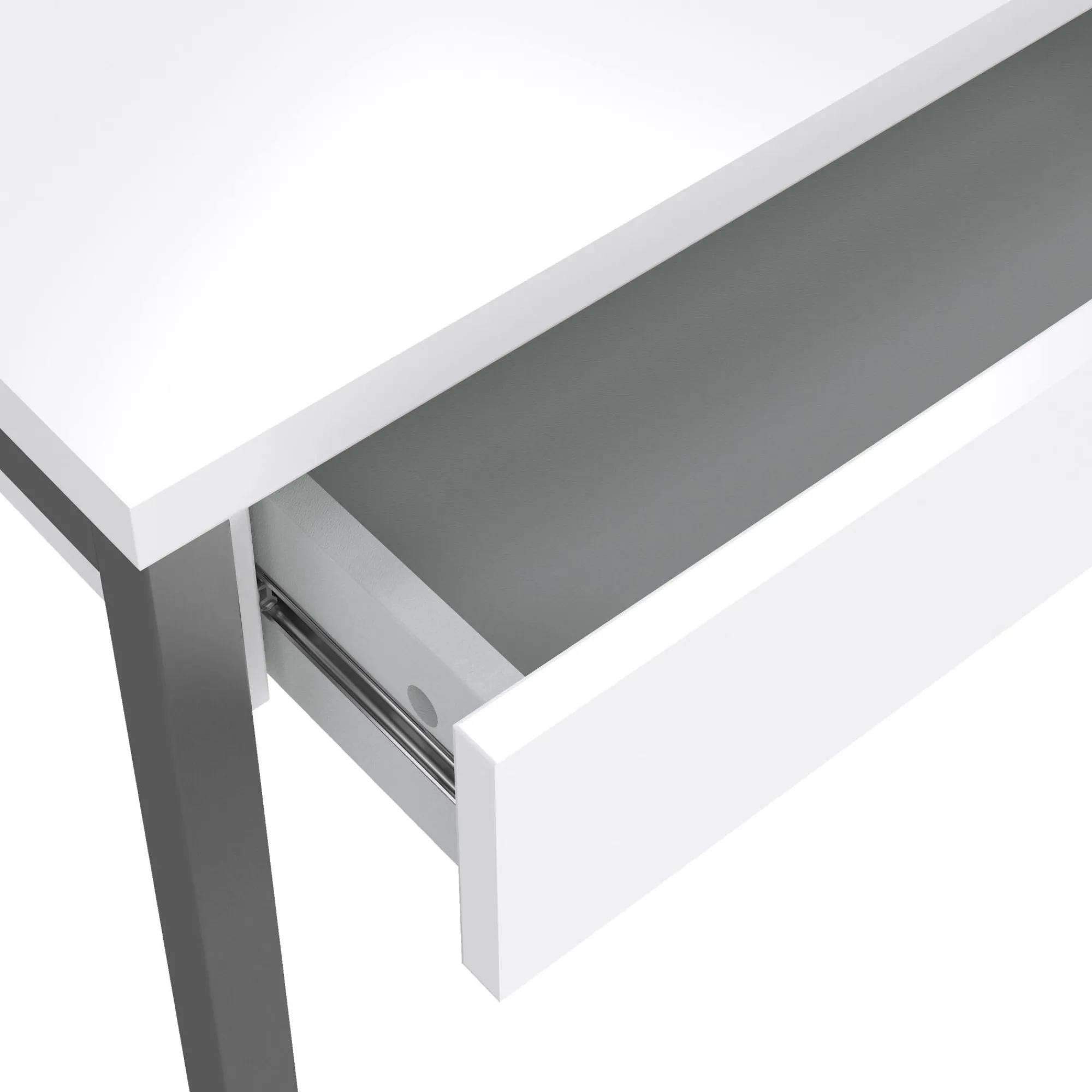 Scrivania Anavi, 101x40 h77 cm, Bianco<Dmora Clearance