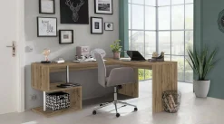 Scrivania Annibi, cm 160x60h78,<Dmora Shop