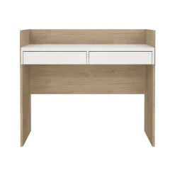Scrivania Antillo, 56x102 h89 cm, Rovere e Bianco<Dmora Shop