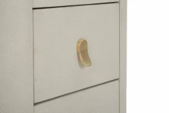 Scrivania Apoteosi, 120x40 h75 cm, Crema e Oro<Dmora Shop