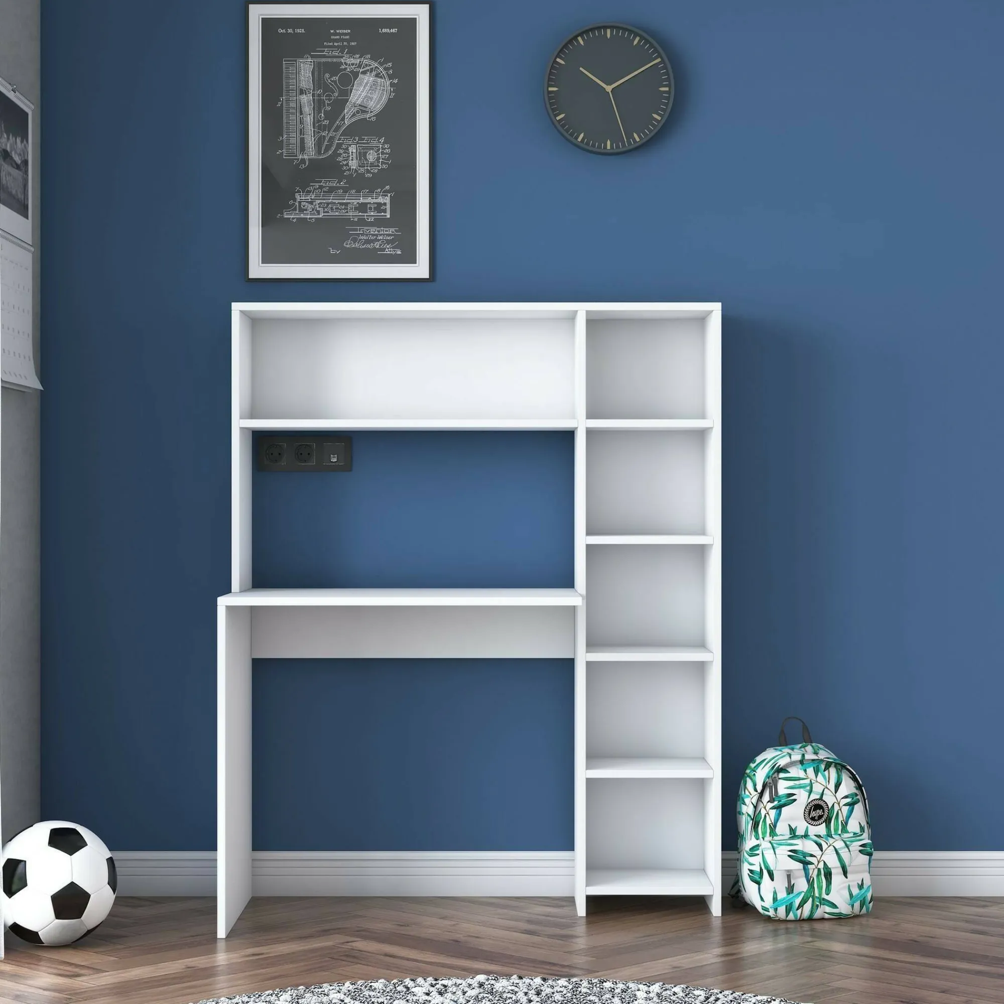 Scrivania Arapaho, 113x40h142 cm,<Dmora Clearance