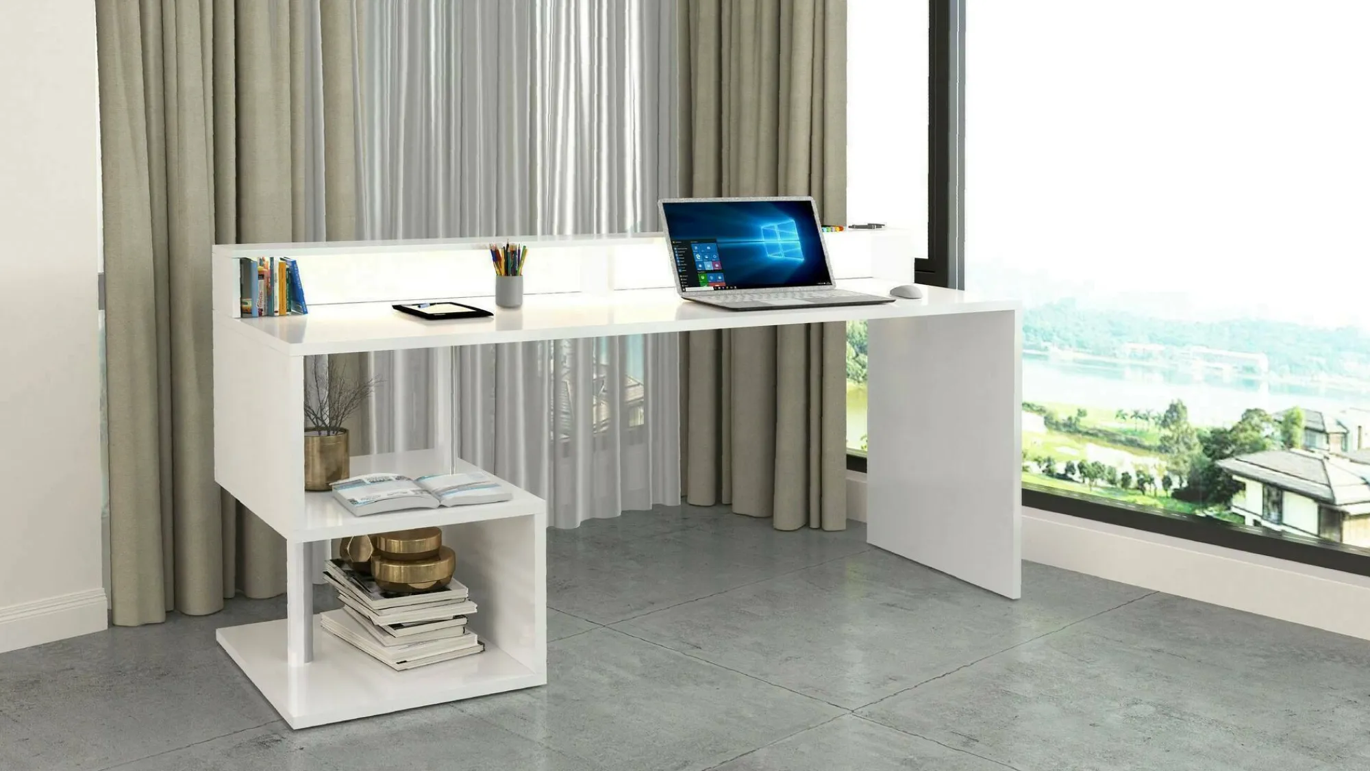 Scrivania Arre,180x92,5h60 cm,<Dmora Fashion