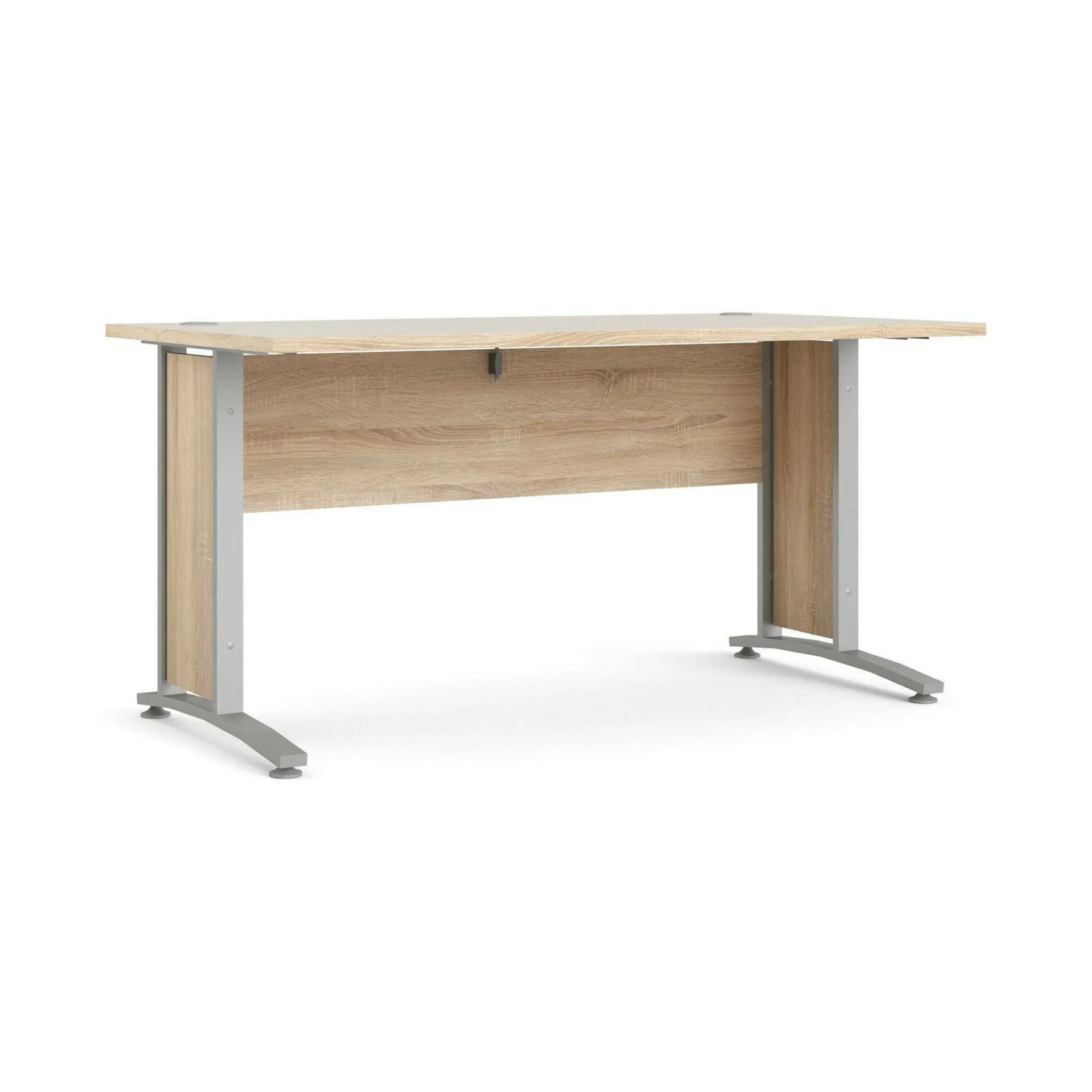 Scrivania Ascorbato, 150x80 h75 cm, Grigio e Quercia<Dmora Cheap