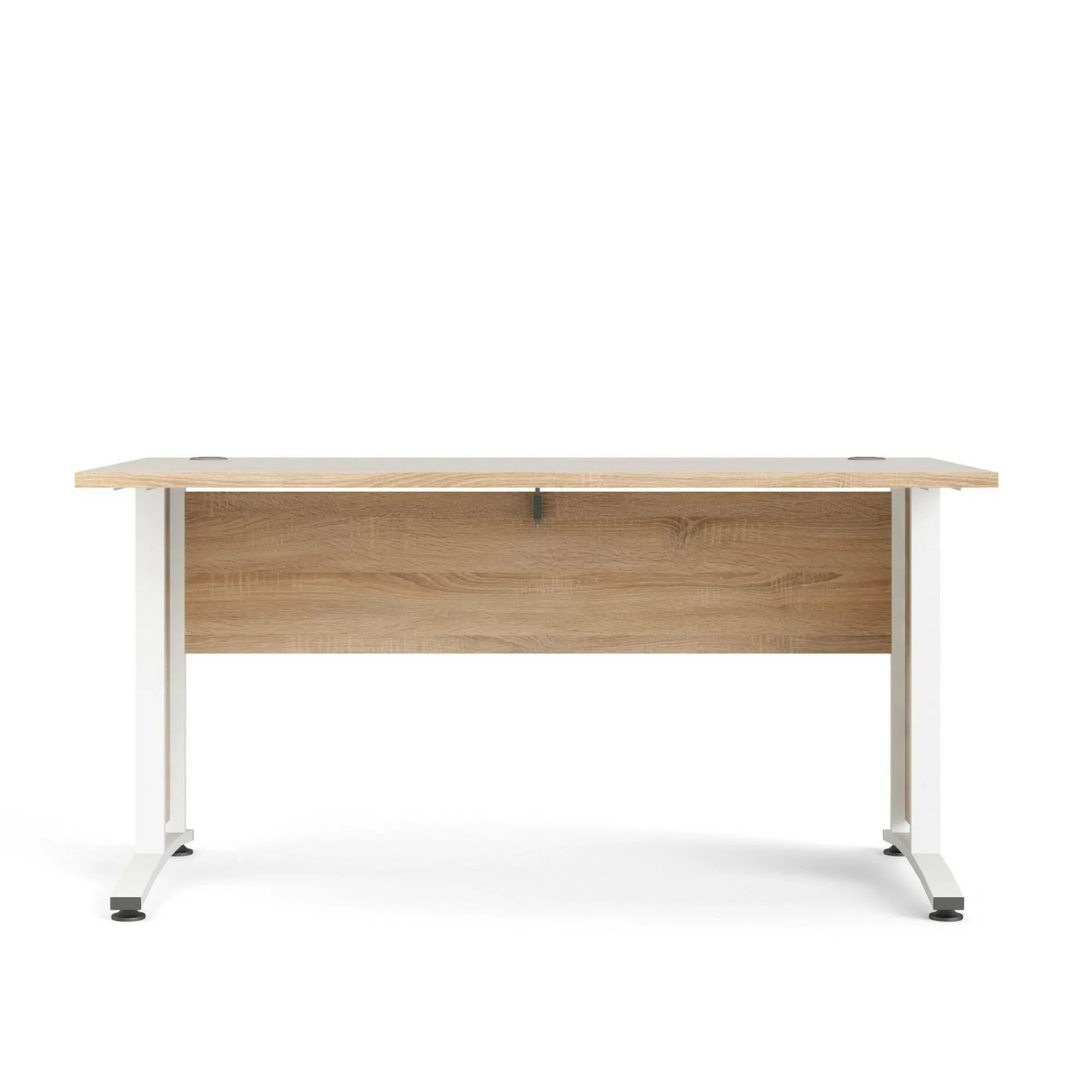 Scrivania Ascorbato, 150x80 h75 cm, Quercia e Bianco<Dmora Flash Sale
