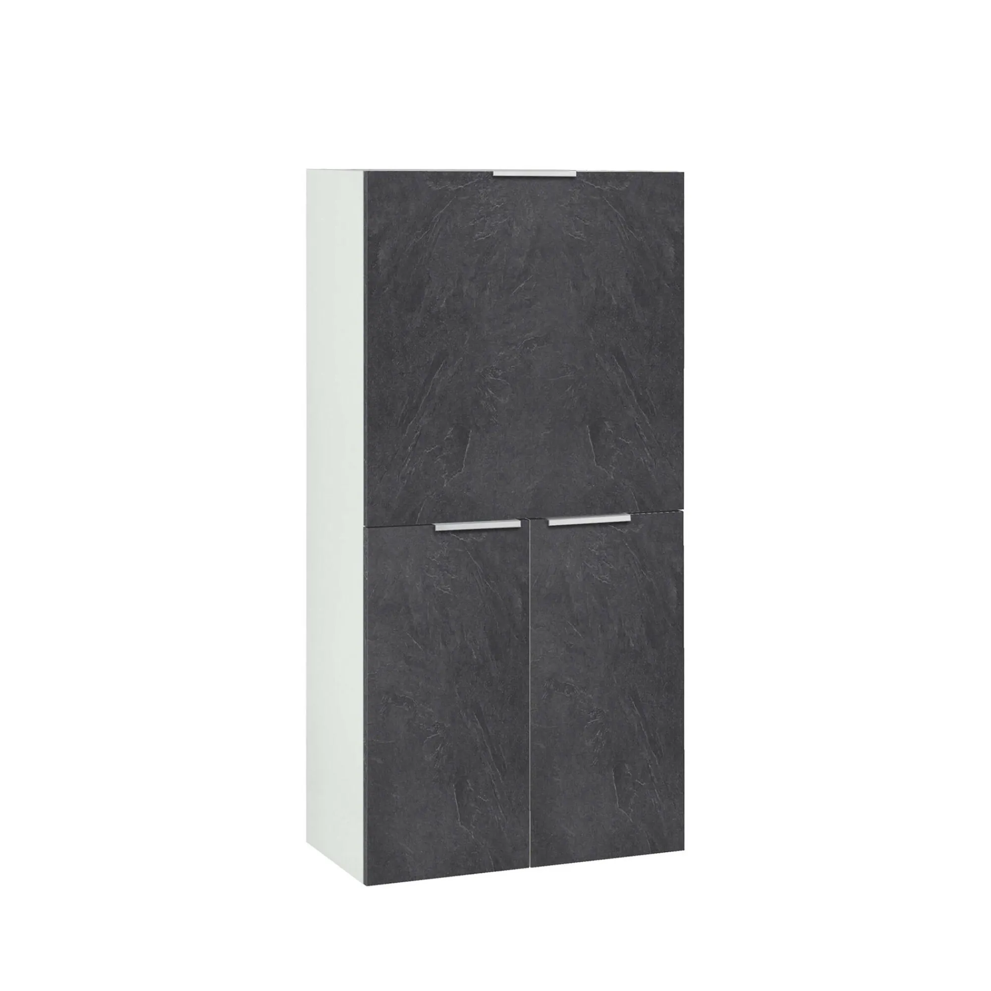 Scrivania Atroc, cm 70x35h140, Bianco e<Dmora Online