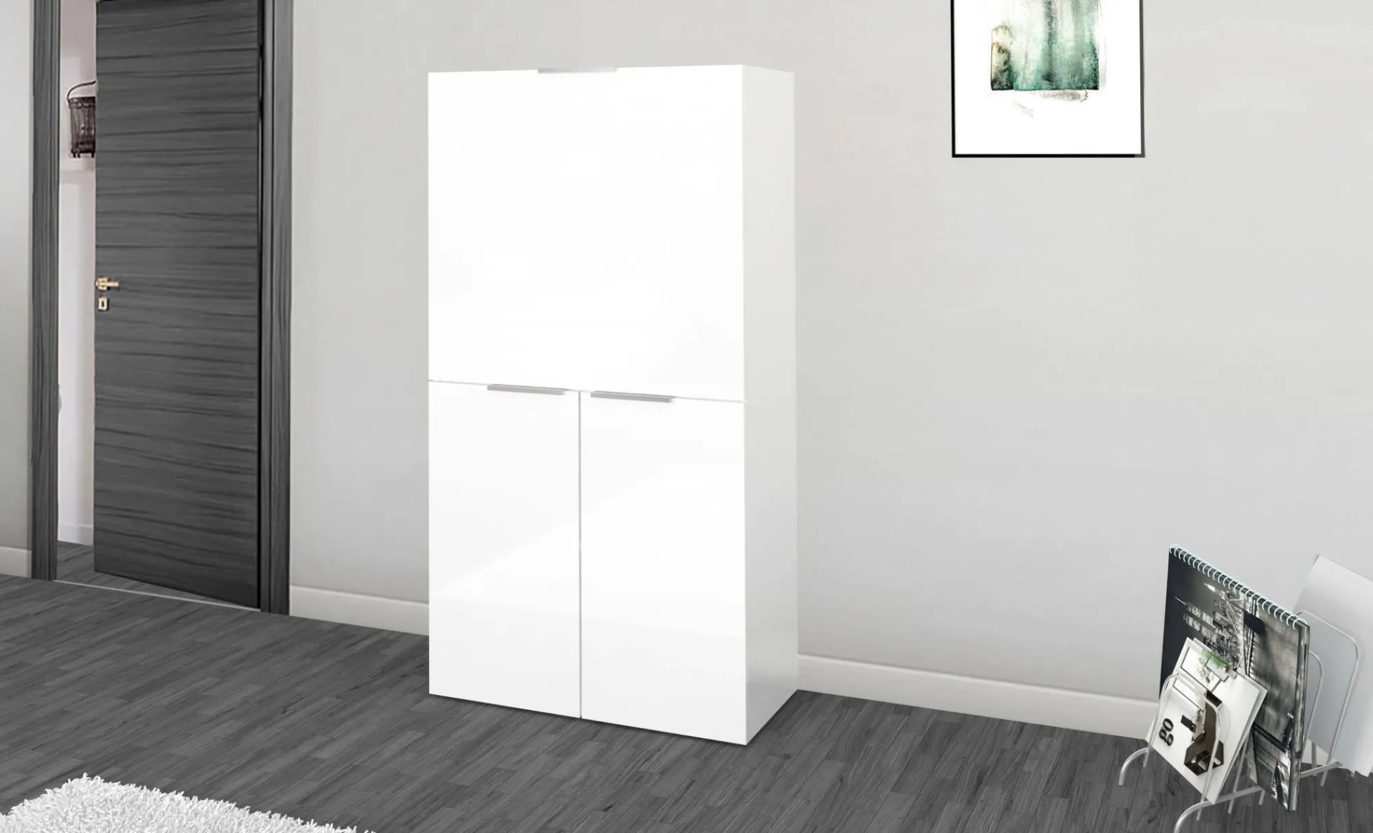 Scrivania Atroc, cm 70x35h140,<Dmora Fashion