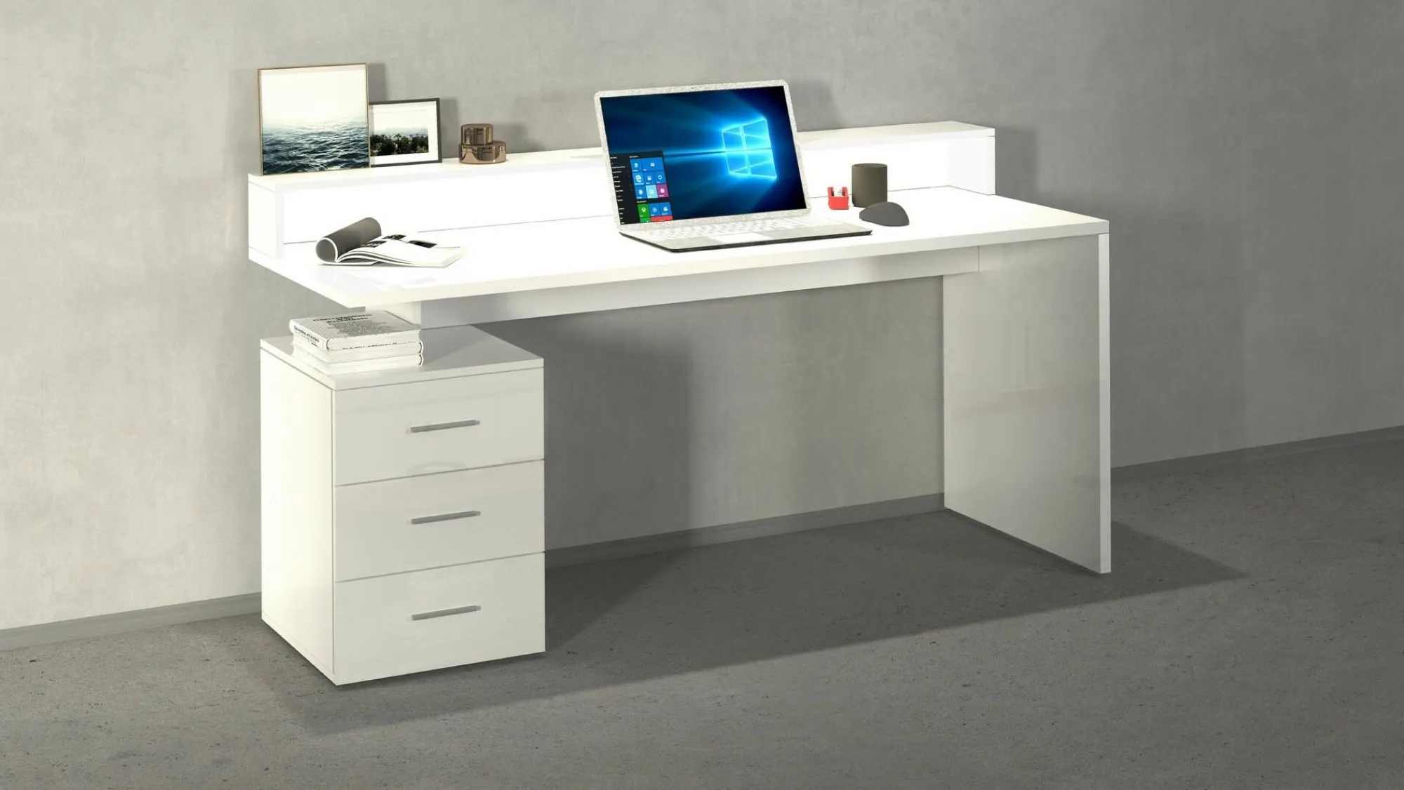 Scrivania Bardi, 160x60h90 cm,<Dmora Cheap