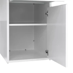 Scrivania Dina, Scrittoio multiuso, Tavolo per ufficio porta PC, Piano di lavoro, 48x149 h77 cm, Bianco<Dmora Cheap