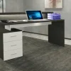Scrivania Flaminia, 160x60h90 cm, Bianco e<Dmora Best