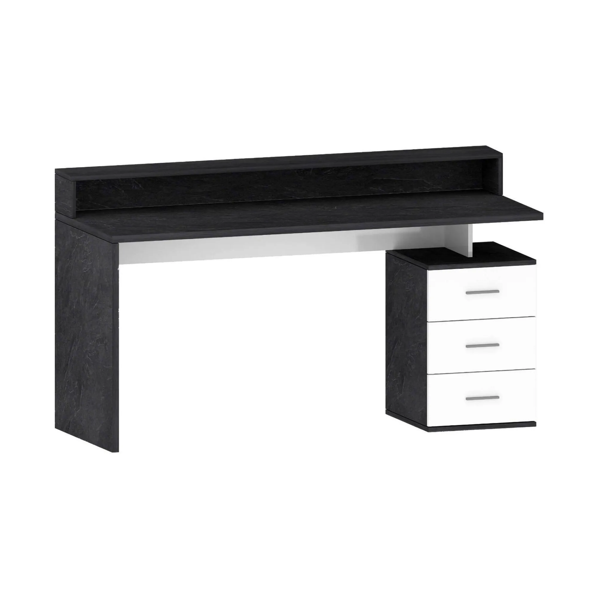 Scrivania Flaminia, 160x60h90 cm, Bianco e<Dmora Best