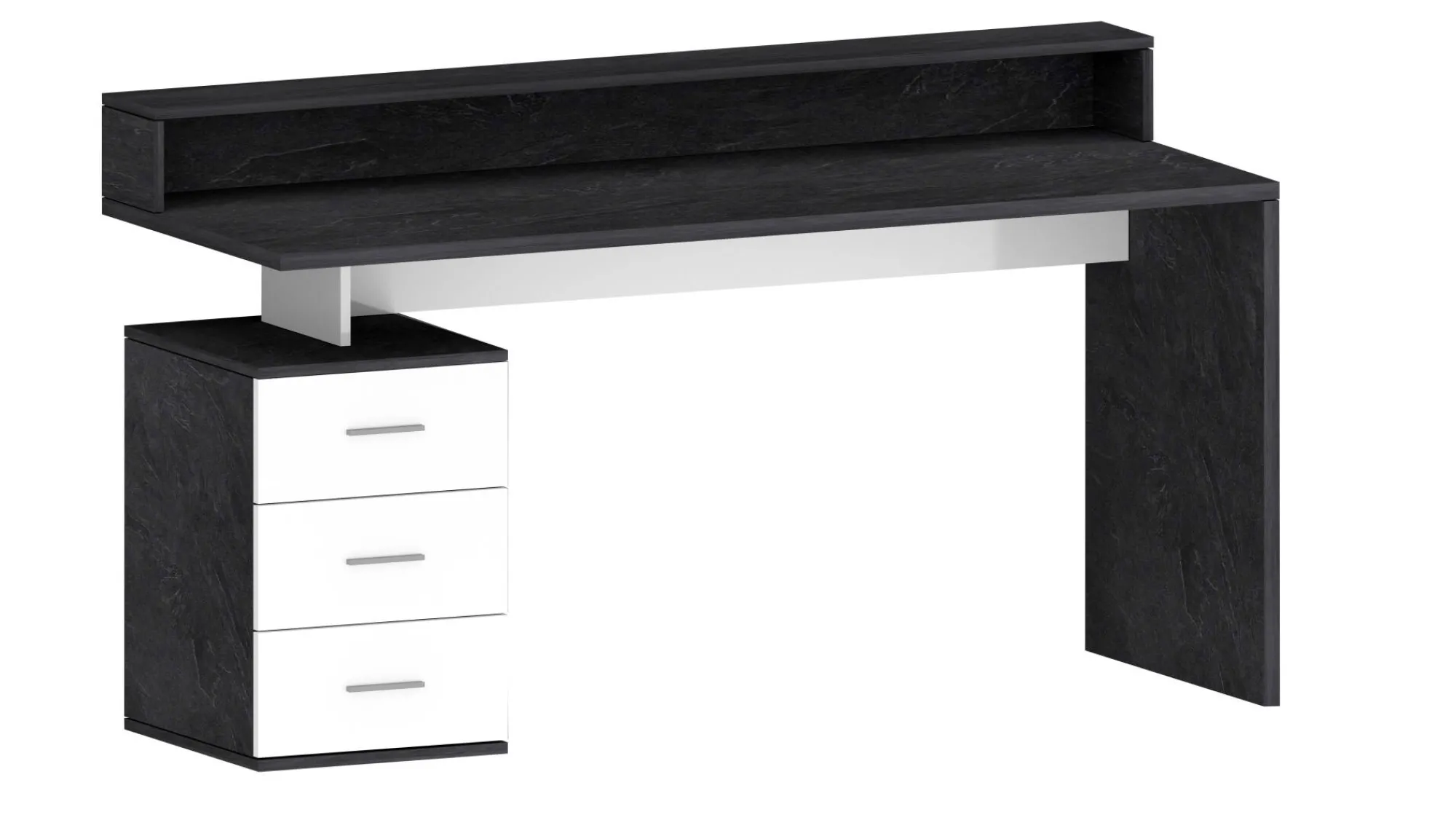 Scrivania Flaminia, 160x60h90 cm, Bianco e<Dmora Best