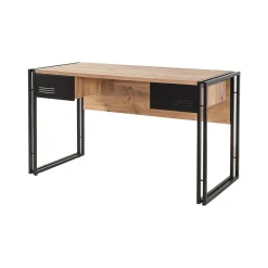 Scrivania Grimilde, 139x60h75 cm, Quercia e Nero<Dmora Hot