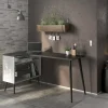 Scrivania Katherine, 145x81 h76 cm, Bianco e Nero<Dmora Sale