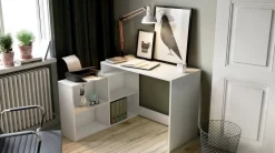 Scrivania Kyarr, 112x101 h77 cm,<Dmora Shop