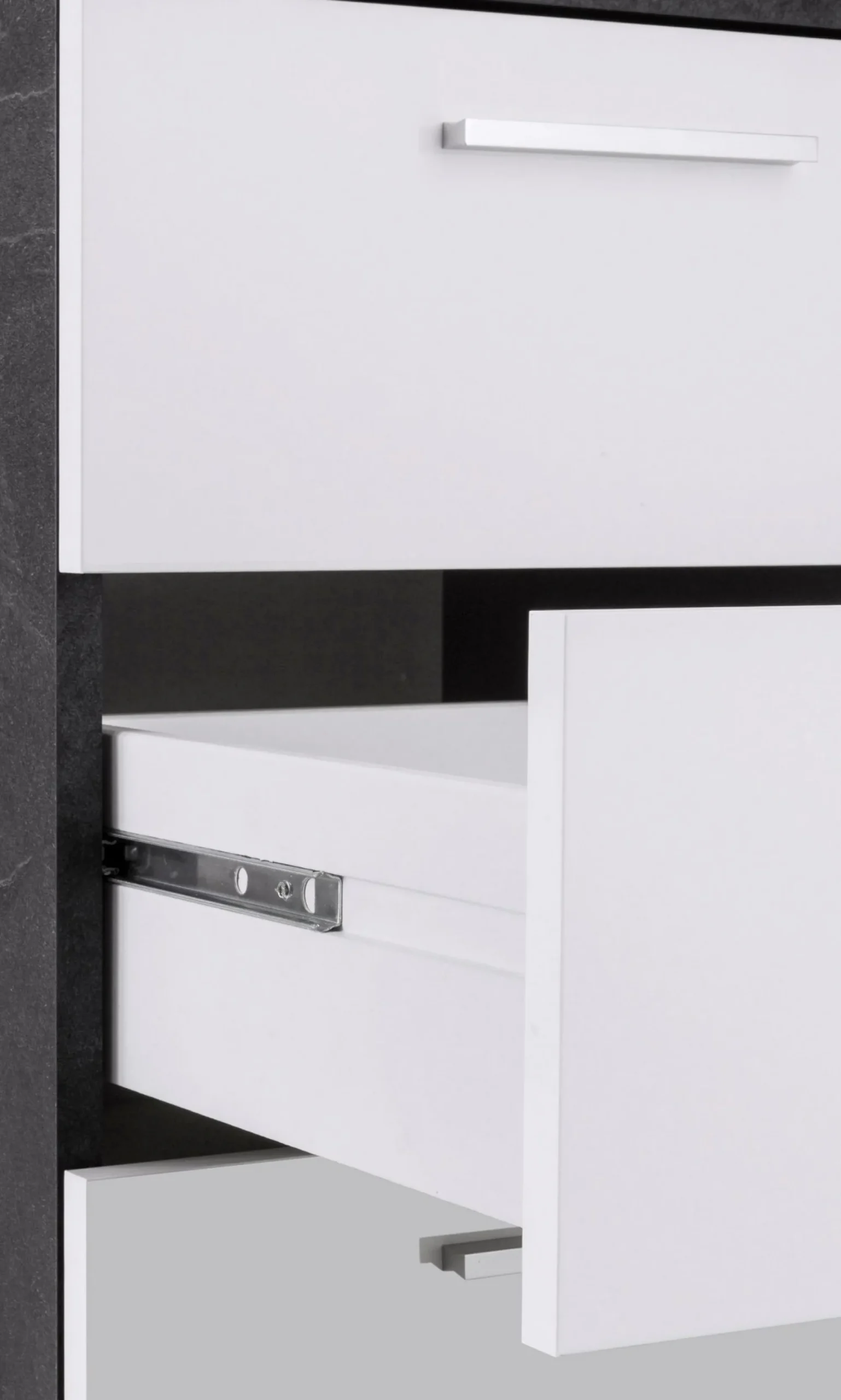 Scrivania Leonilda, 180x90h160 cm, Bianco e<Dmora Cheap