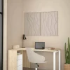 Scrivania Medard, 100x150 h76 cm, Rovere e Bianco<Dmora Online