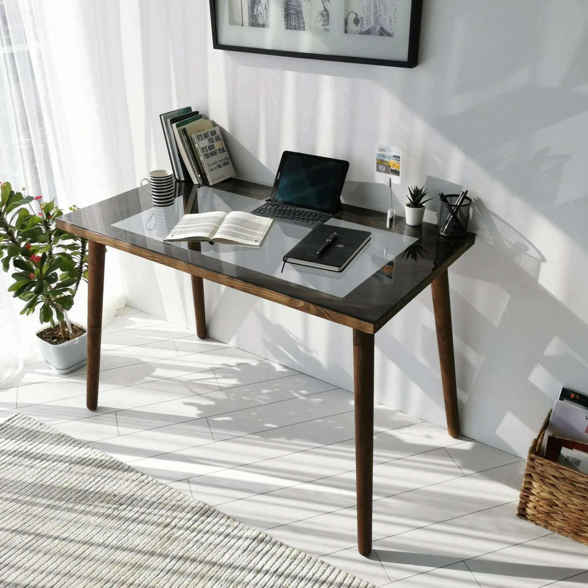 Scrivania Melita, 110x60h73 cm,<Dmora New