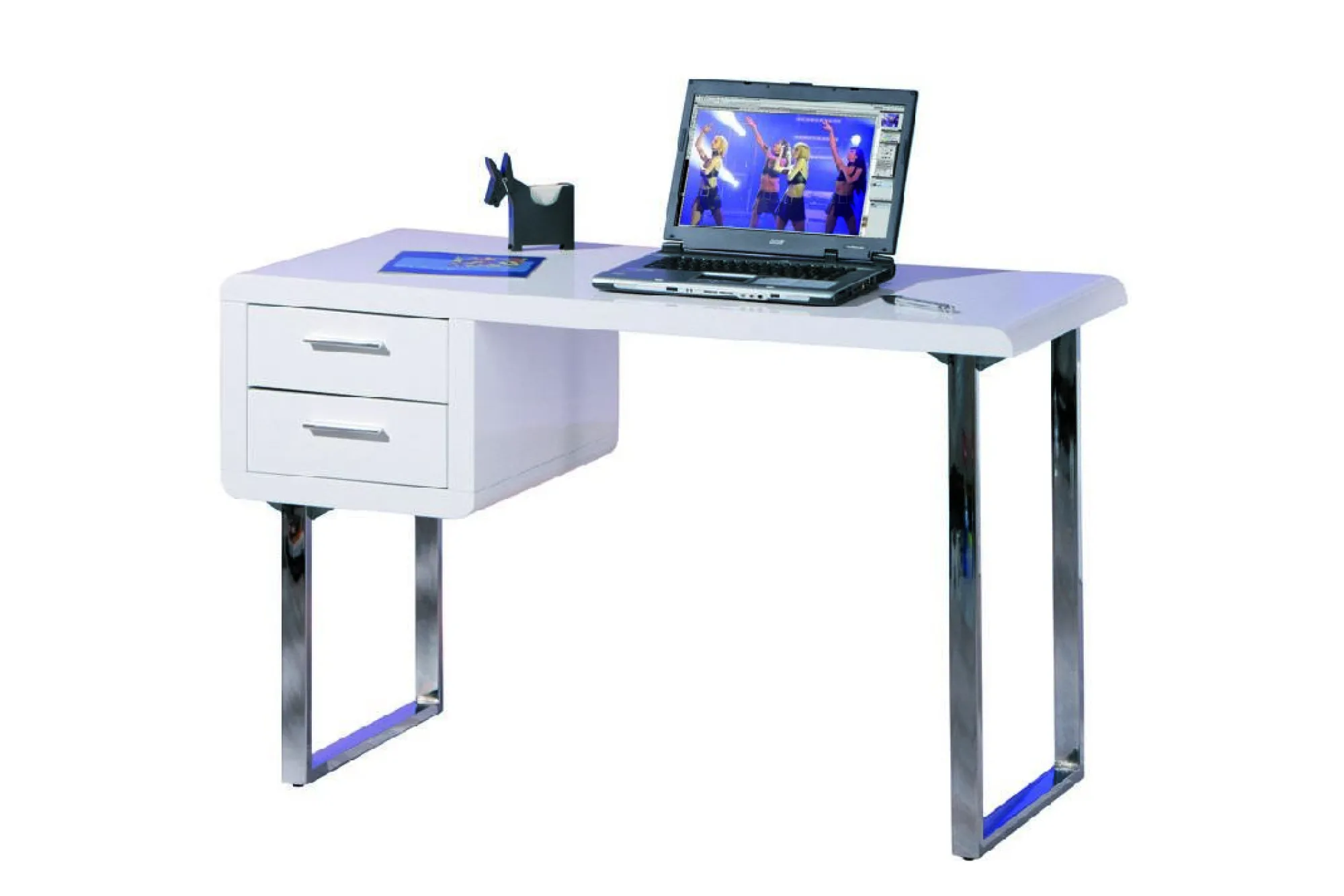 Scrivania Neustadt, Scrittoio multiuso, Tavolo per ufficio porta PC, Piano di lavoro, 120x55 h76 cm,<Dmora Best Sale