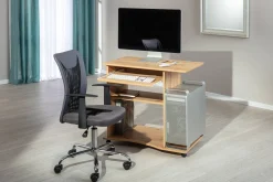 Scrivania Nordenham, Scrittoio multiuso, Tavolo per ufficio porta PC, Piano di lavoro, 80x50 h75 cm,<Dmora Hot