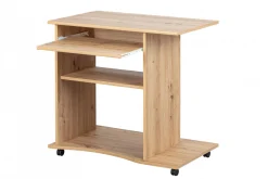 Scrivania Nordenham, Scrittoio multiuso, Tavolo per ufficio porta PC, Piano di lavoro, 80x50 h75 cm,<Dmora Best Sale
