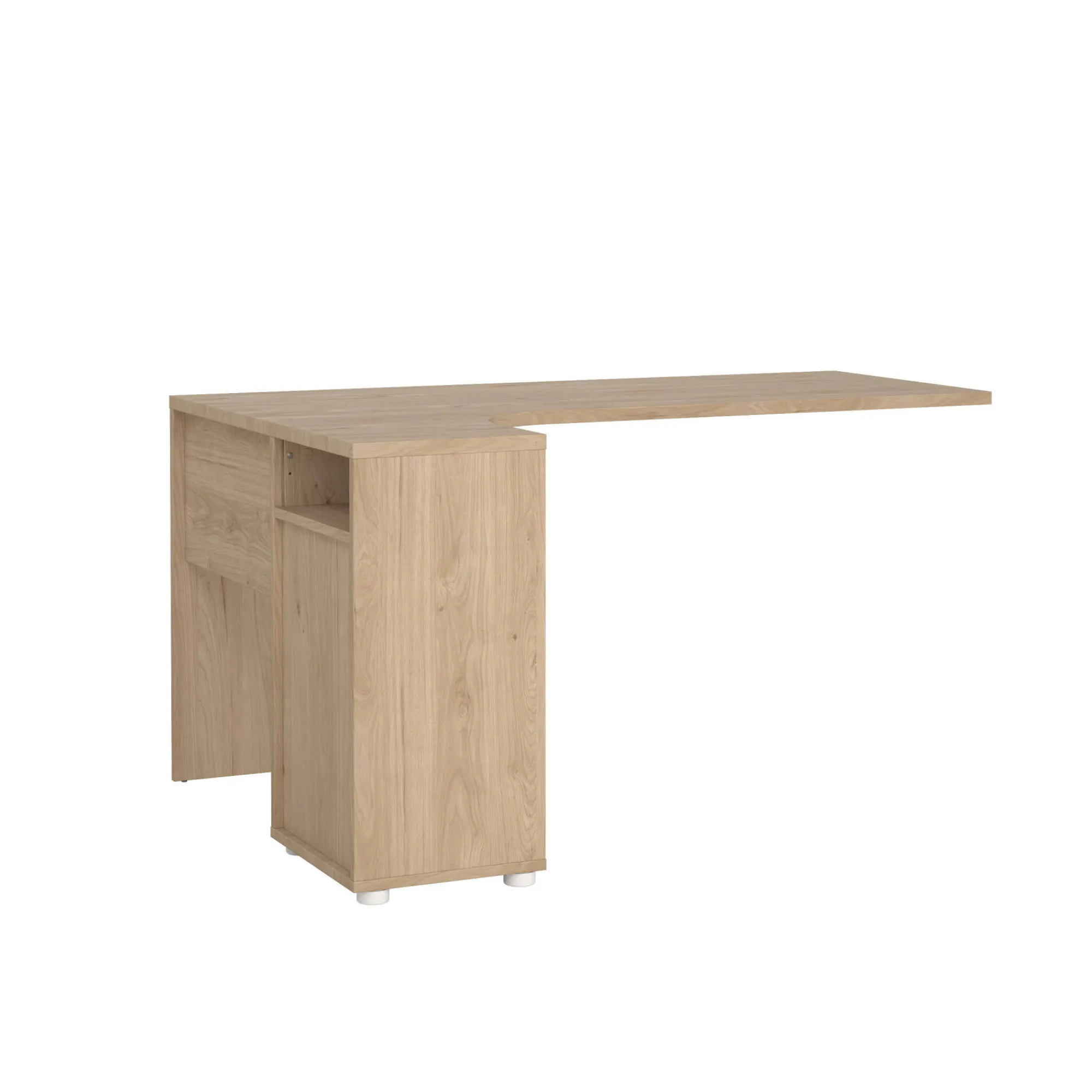 Scrivania Peipah, 100x150 h76 cm, Rovere e Bianco<Dmora Clearance