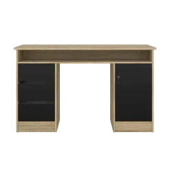 Scrivania Shanshan, 55x126 h76 cm, Quercia e Nero<Dmora Cheap
