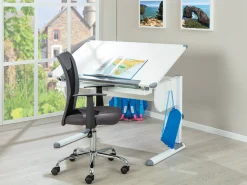Scrivania Unna, Scrittoio multiuso, Tavolo per ufficio porta PC, Piano di lavoro, 110x55 h68 cm,<Dmora Cheap