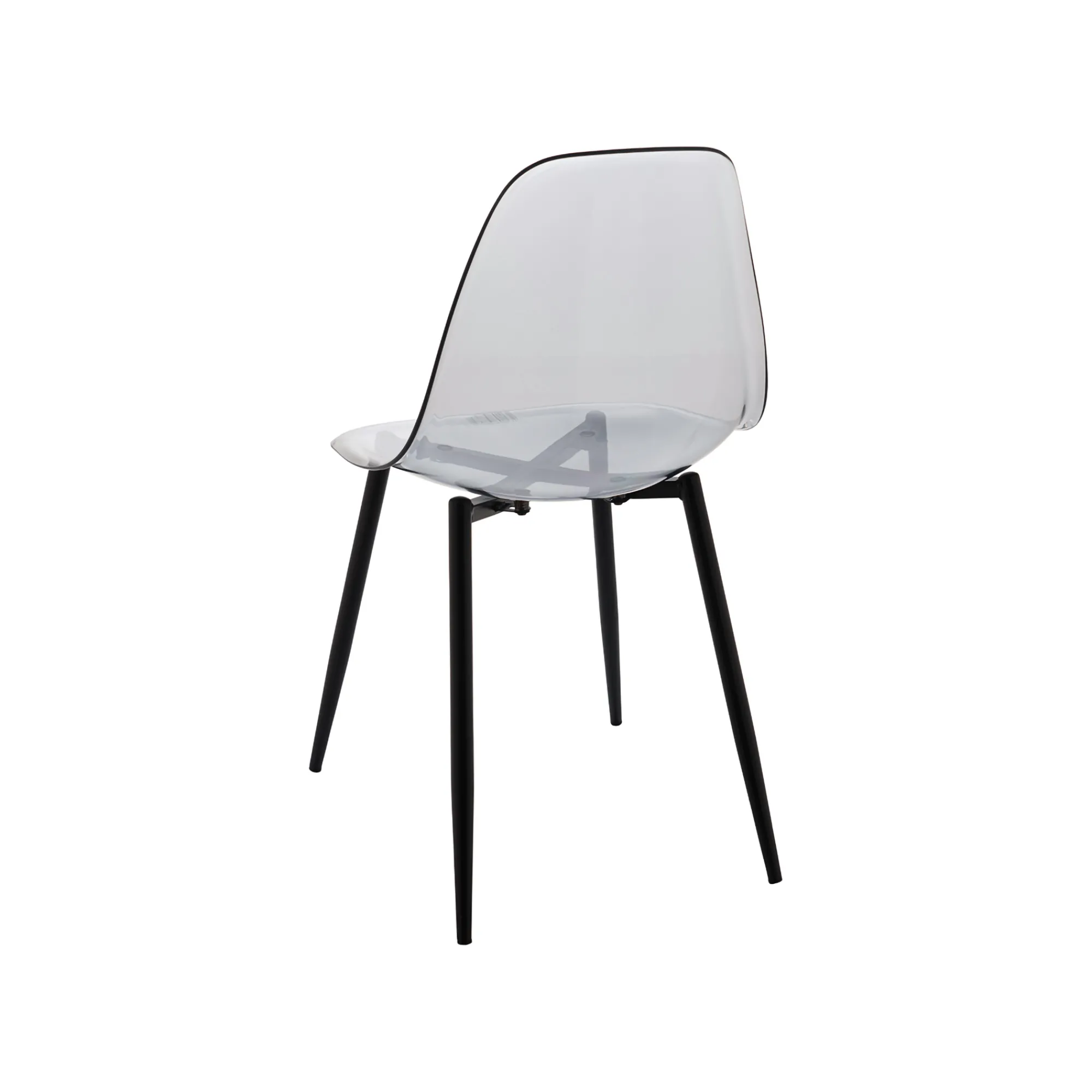 Sedia Amstrong, 53x46h81 cm, Fumé<Dmora Shop