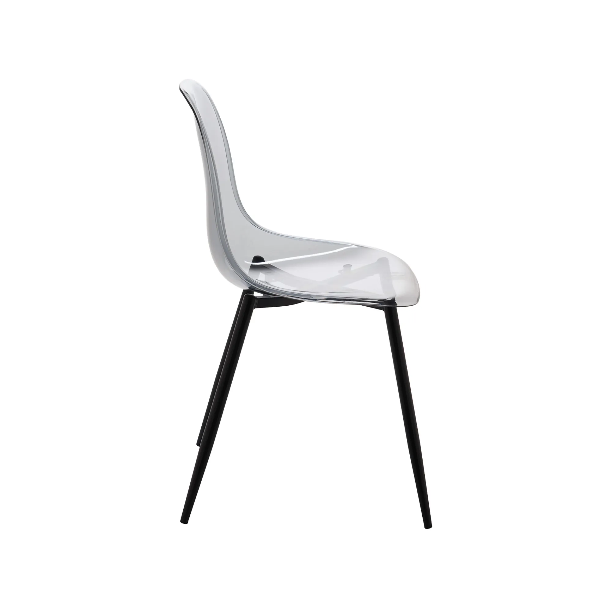 Sedia Amstrong, 53x46h81 cm, Fumé<Dmora Shop