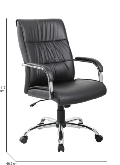 Sedia con ruote Bangkok, 69x60h105/115 cm,<Dmora Discount